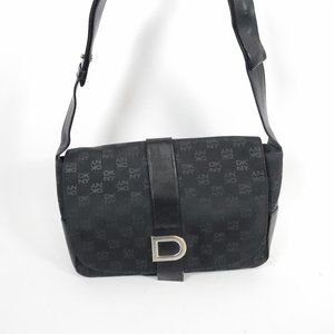 DKNY Black Flap Front Black Purse CL3189 0420